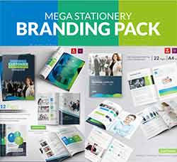 完整的企业品牌视觉形象识别系统：Elite Business Branding Identity Mega Pack